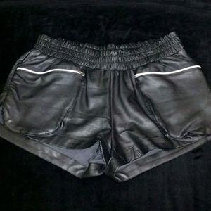 Faux Leather "Cowgirl" Shorts